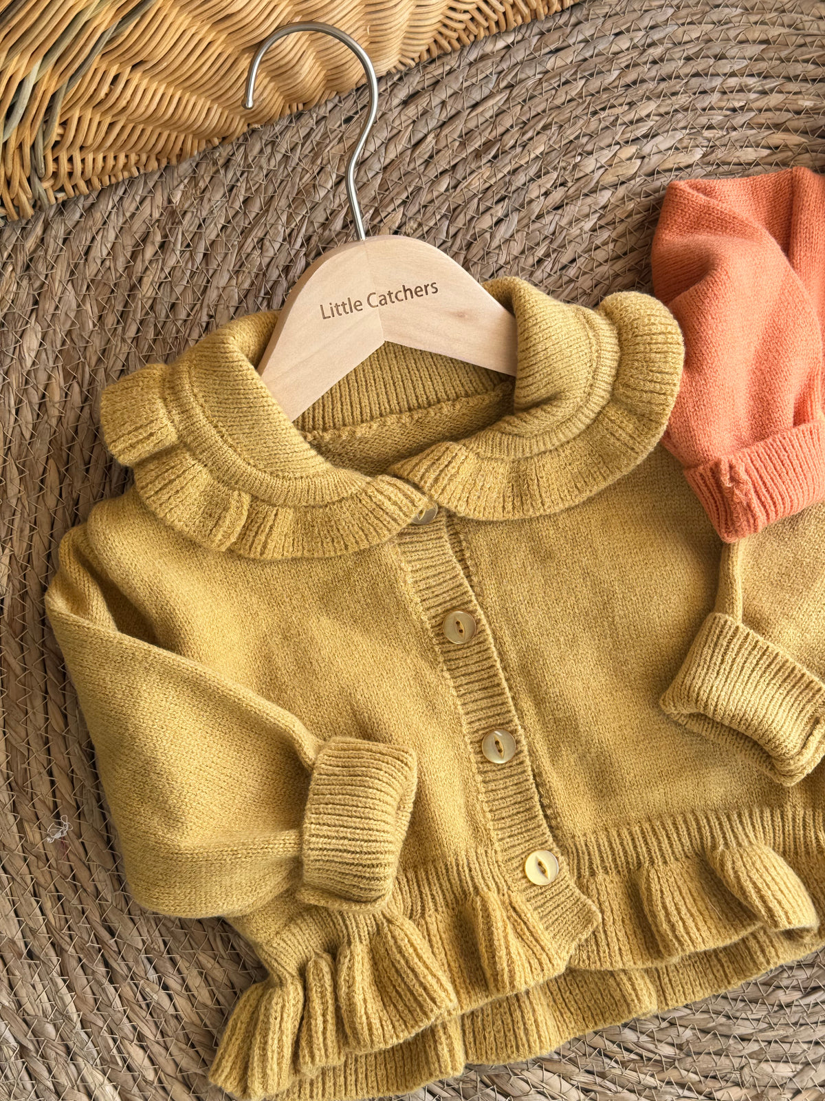 Ruffle Collar Cardigan