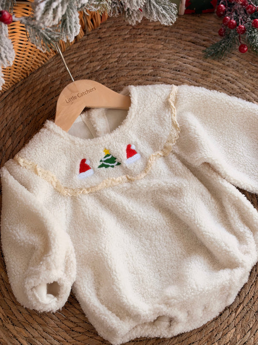 Little Christmas Tree-offwhite Knit Dress