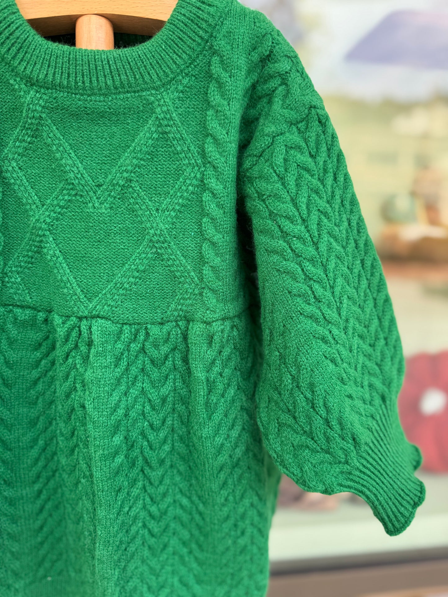 Emerald Knit Dress – Christmas Edition