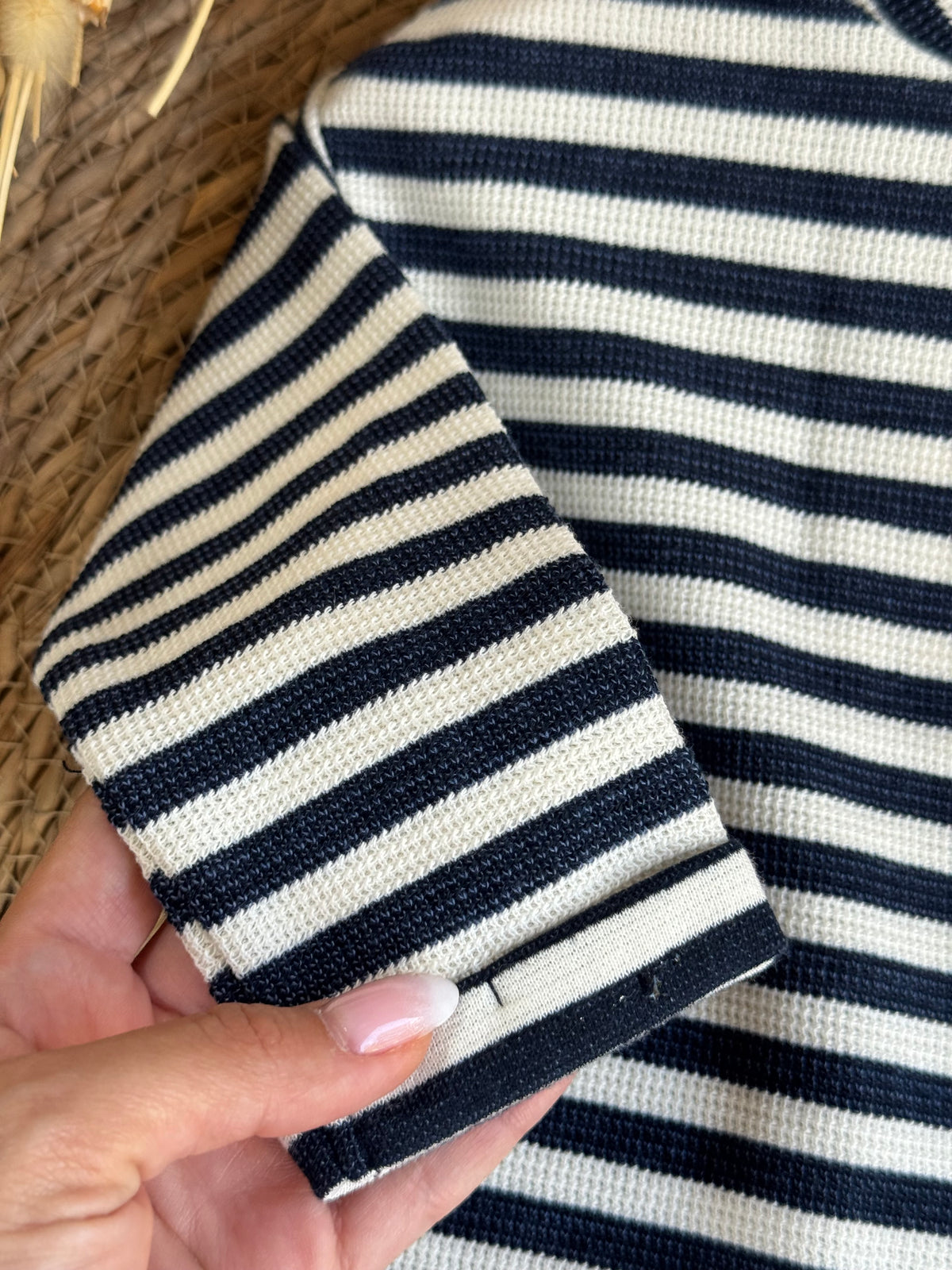 Striped Tshirt-White and black