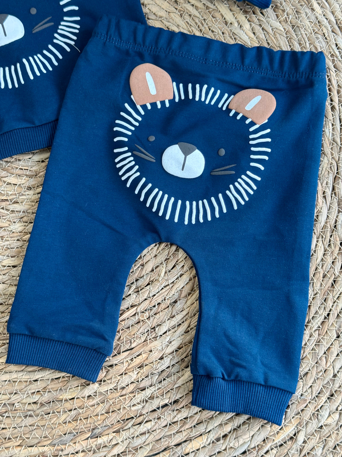 Lion Cotton Set-Navy blue