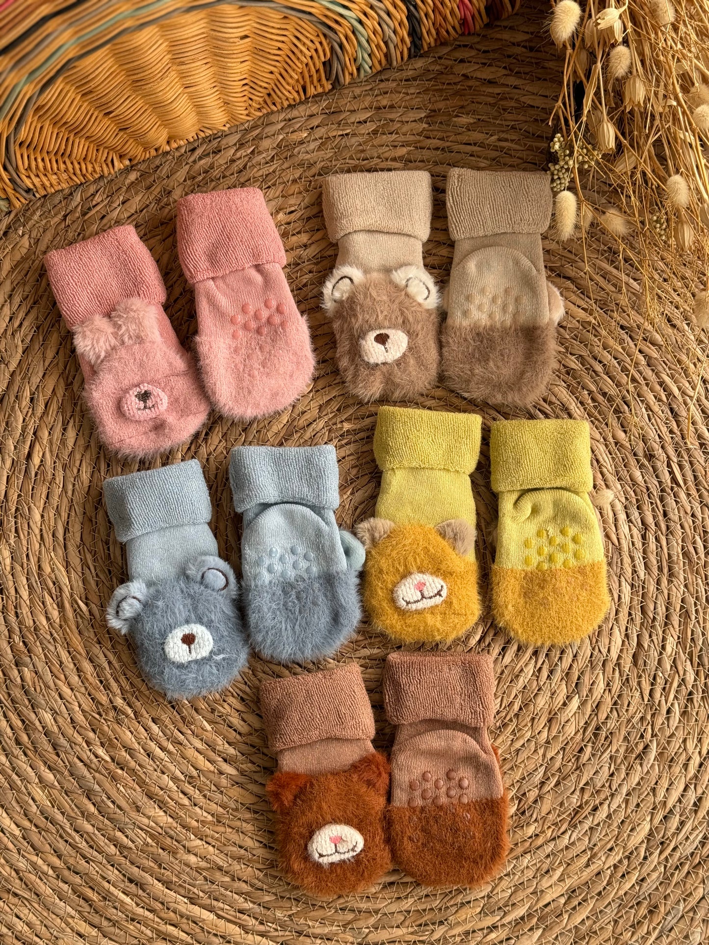 Baby Bear Plush Socks