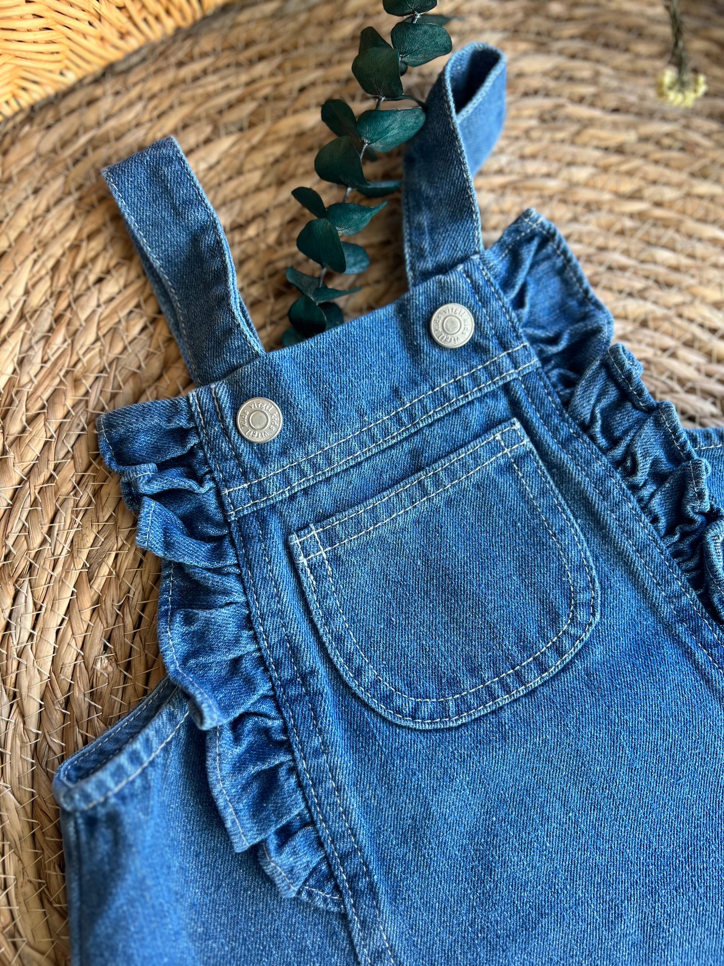 Pamela Denim Dungaree Dress