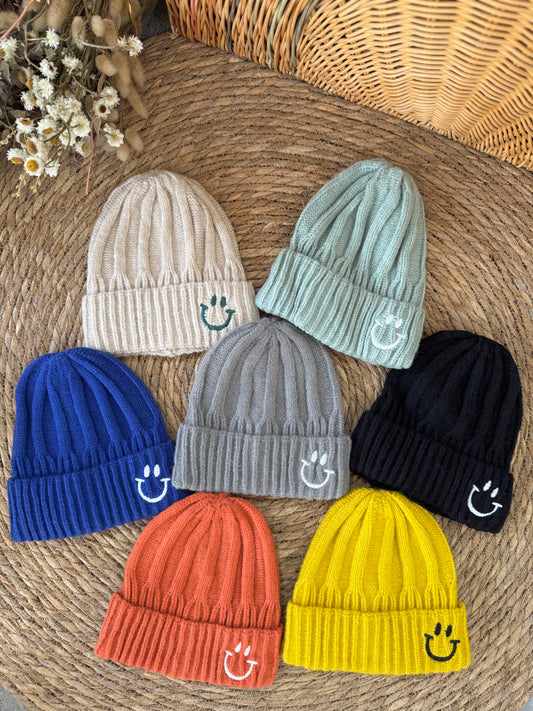 Smiley Knits Beanies for Toddlers