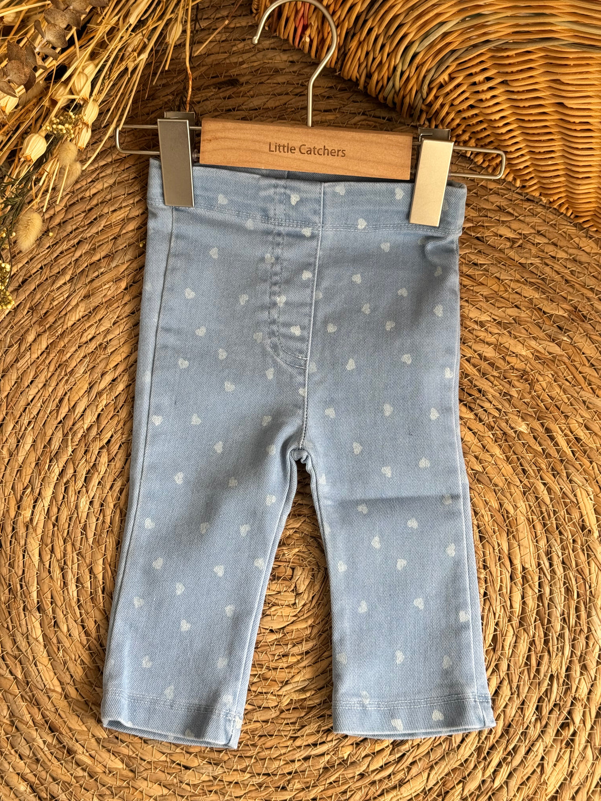 Denim Heart Leggings
