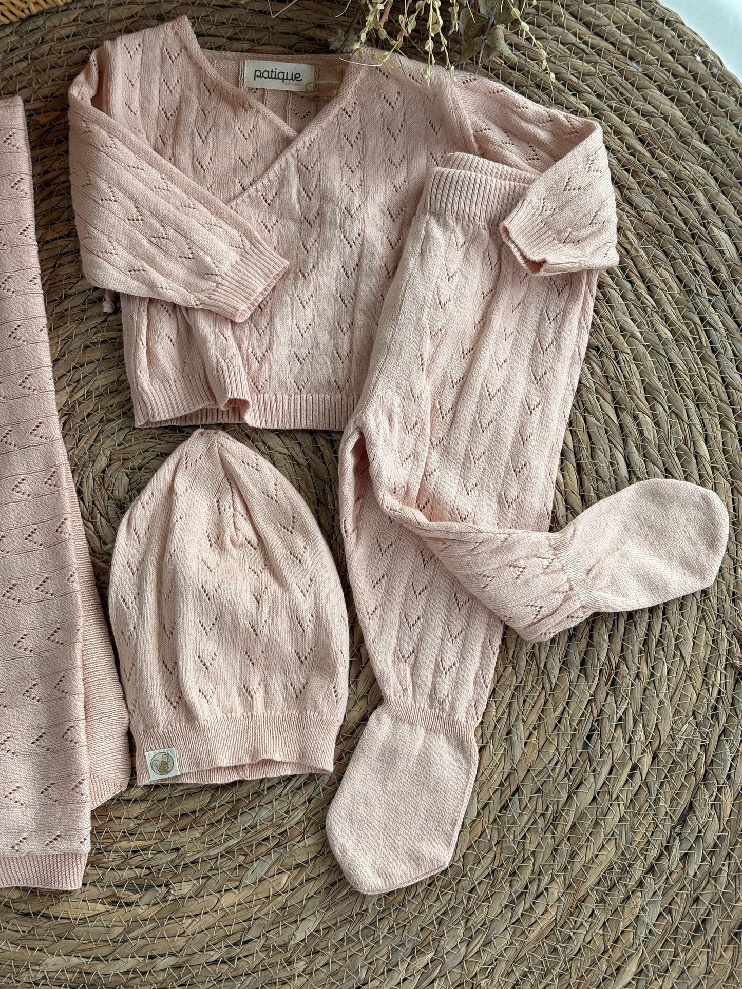 Little Haven Knit Set of 4pcs-Pink