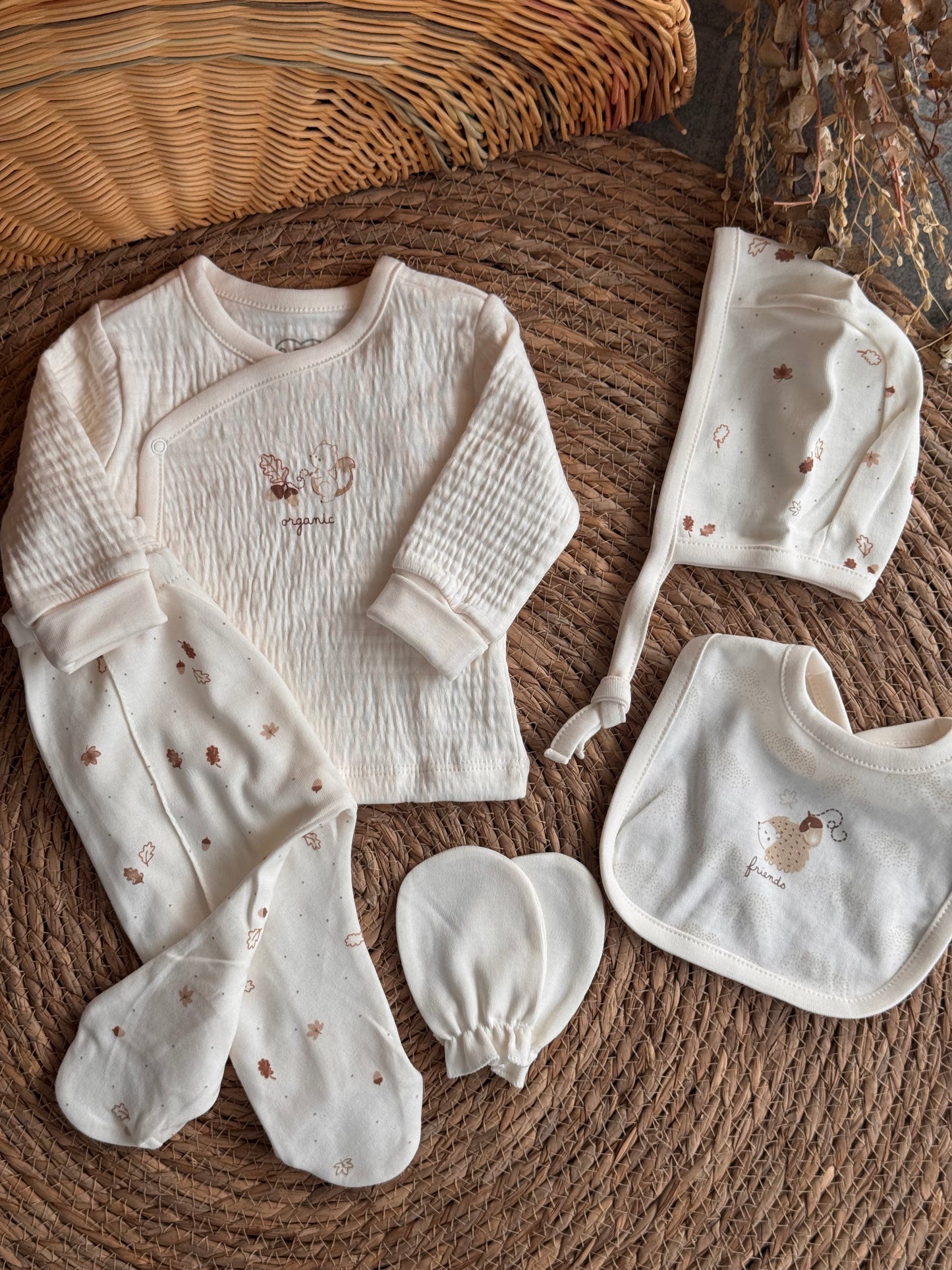 Little Woodland Organic Set 🍂🤍