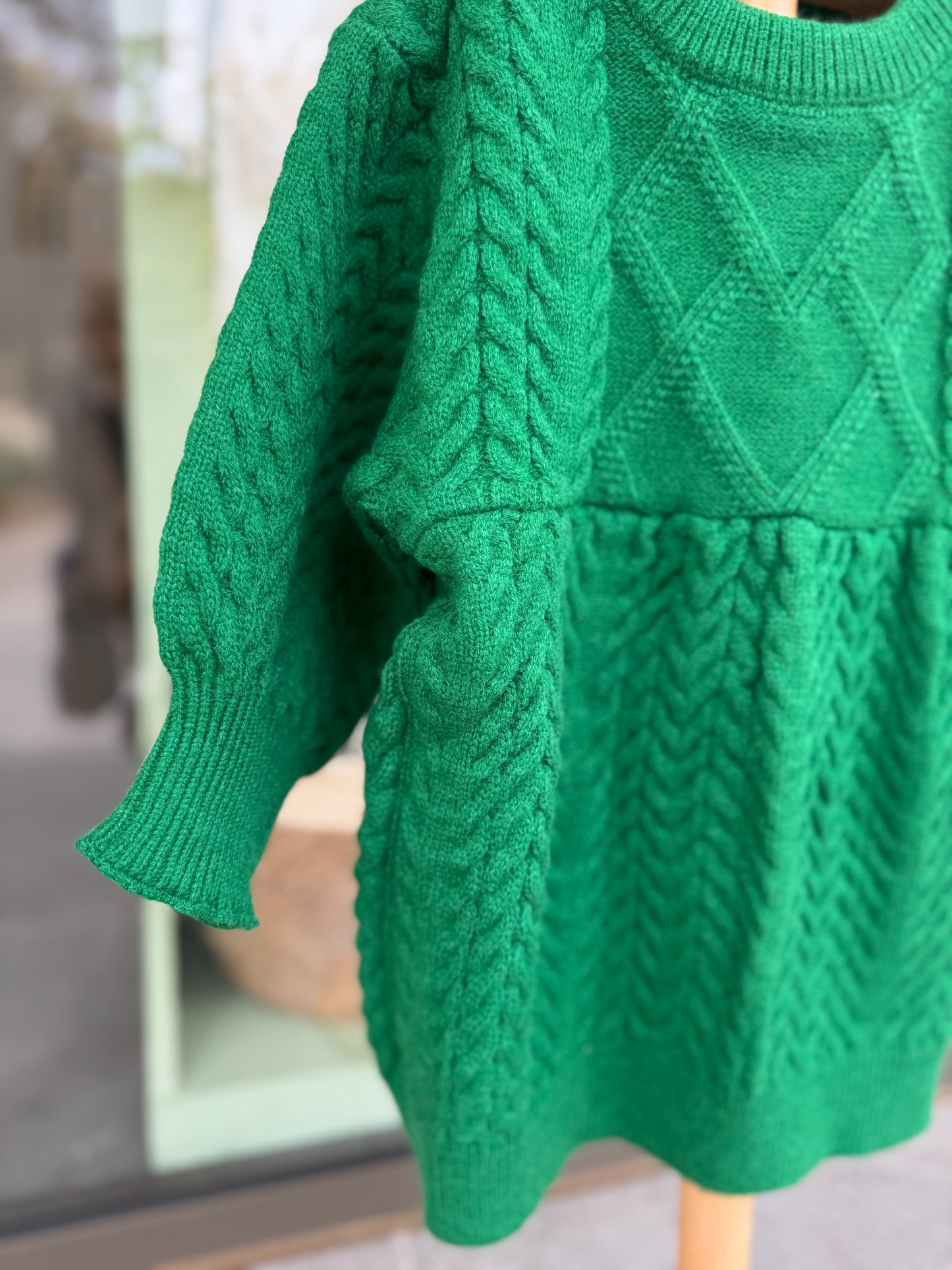 Emerald Knit Dress – Christmas Edition
