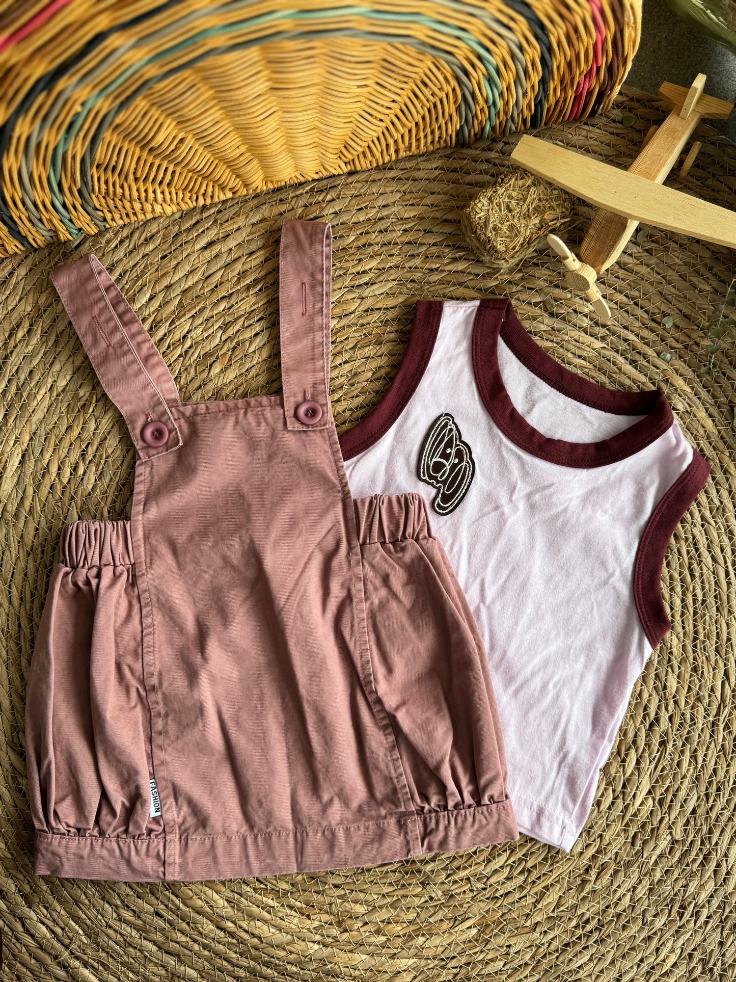 Rose smoke dress set of 2