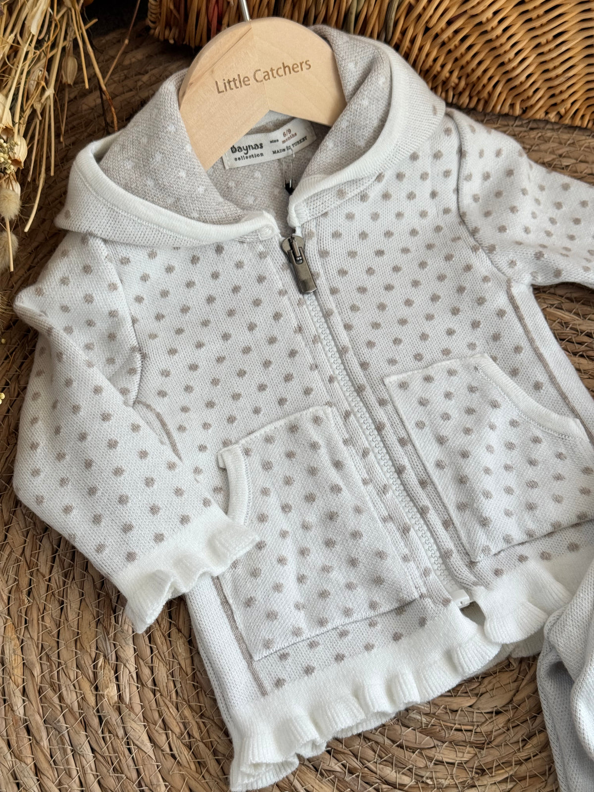 Polka Dot White Set