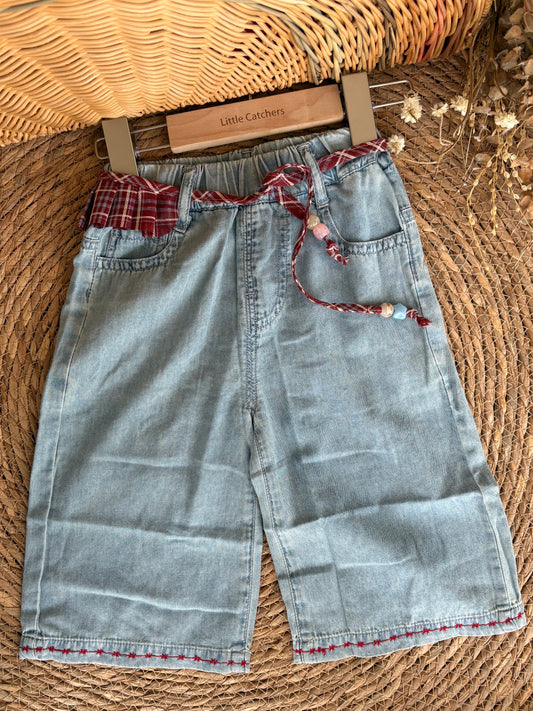 Denim Capri Pants