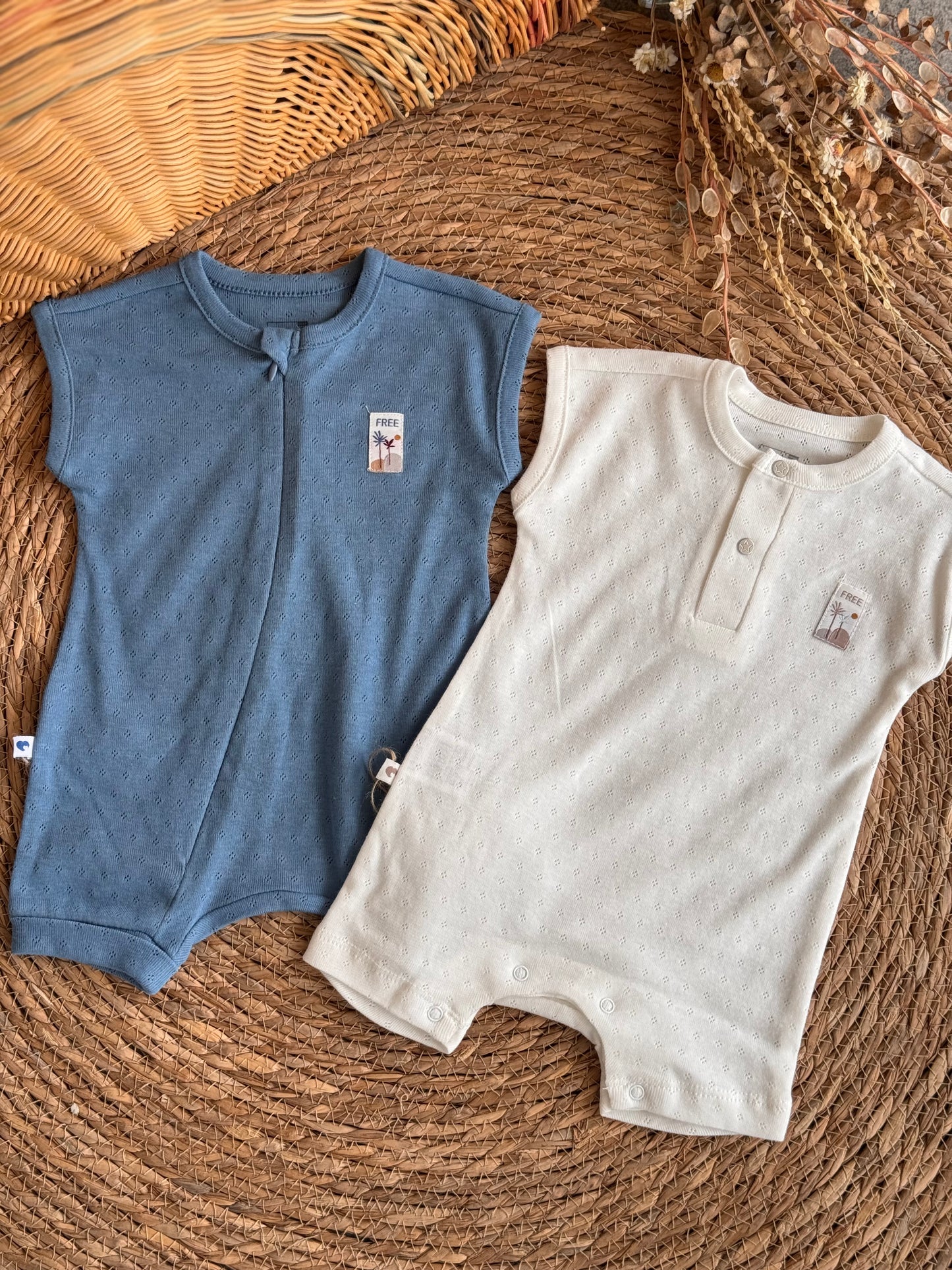 Essential Knit Henley romper