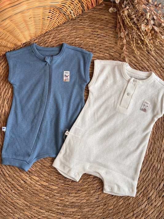 Essential Knit Henley romper