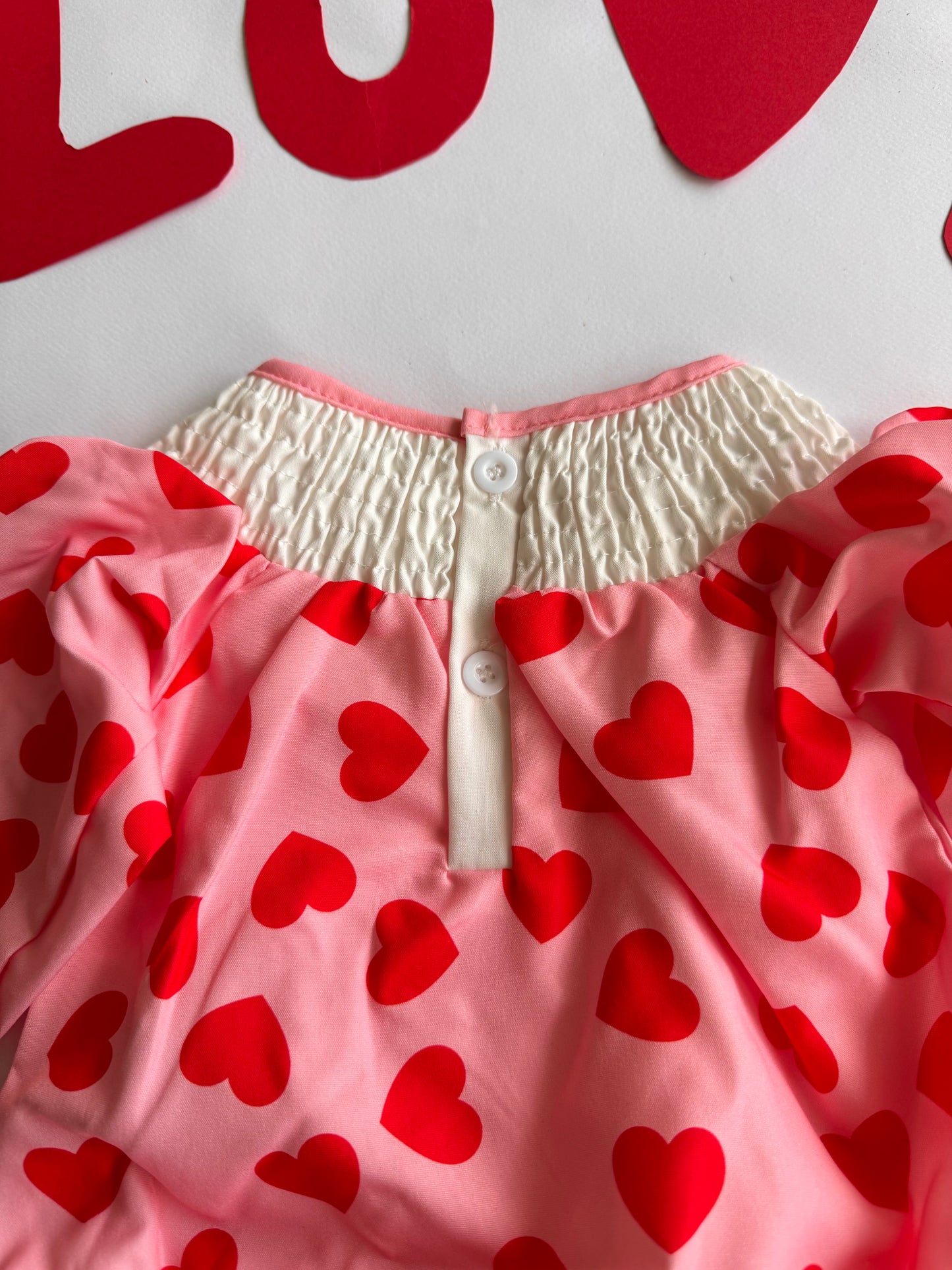 Pink Sweet Heart Romper