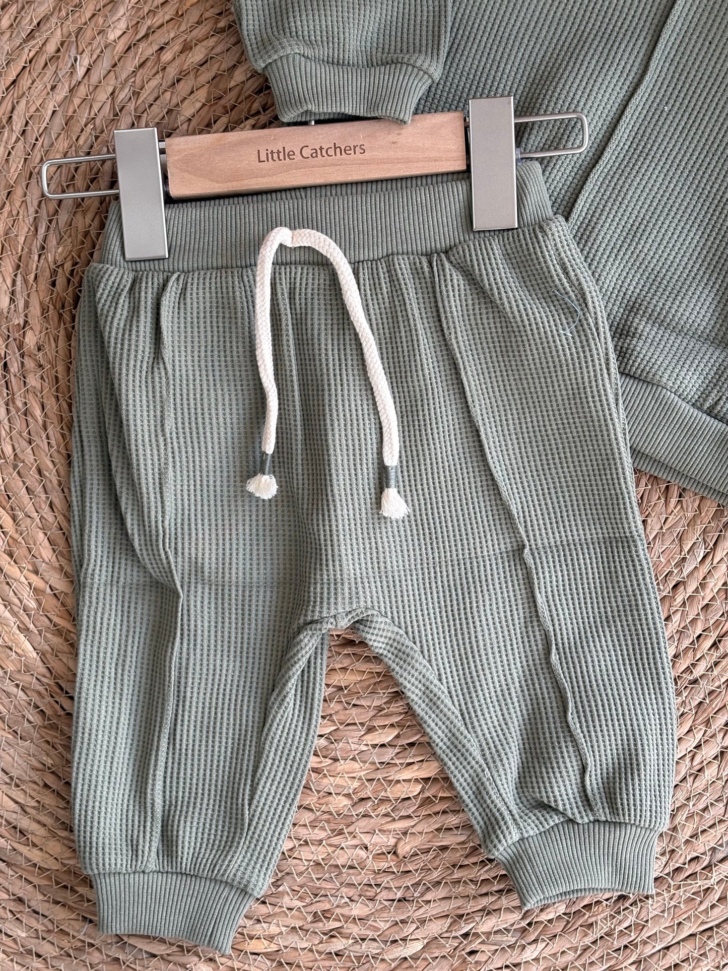 Ribbed Baby Cotton Set-Mint