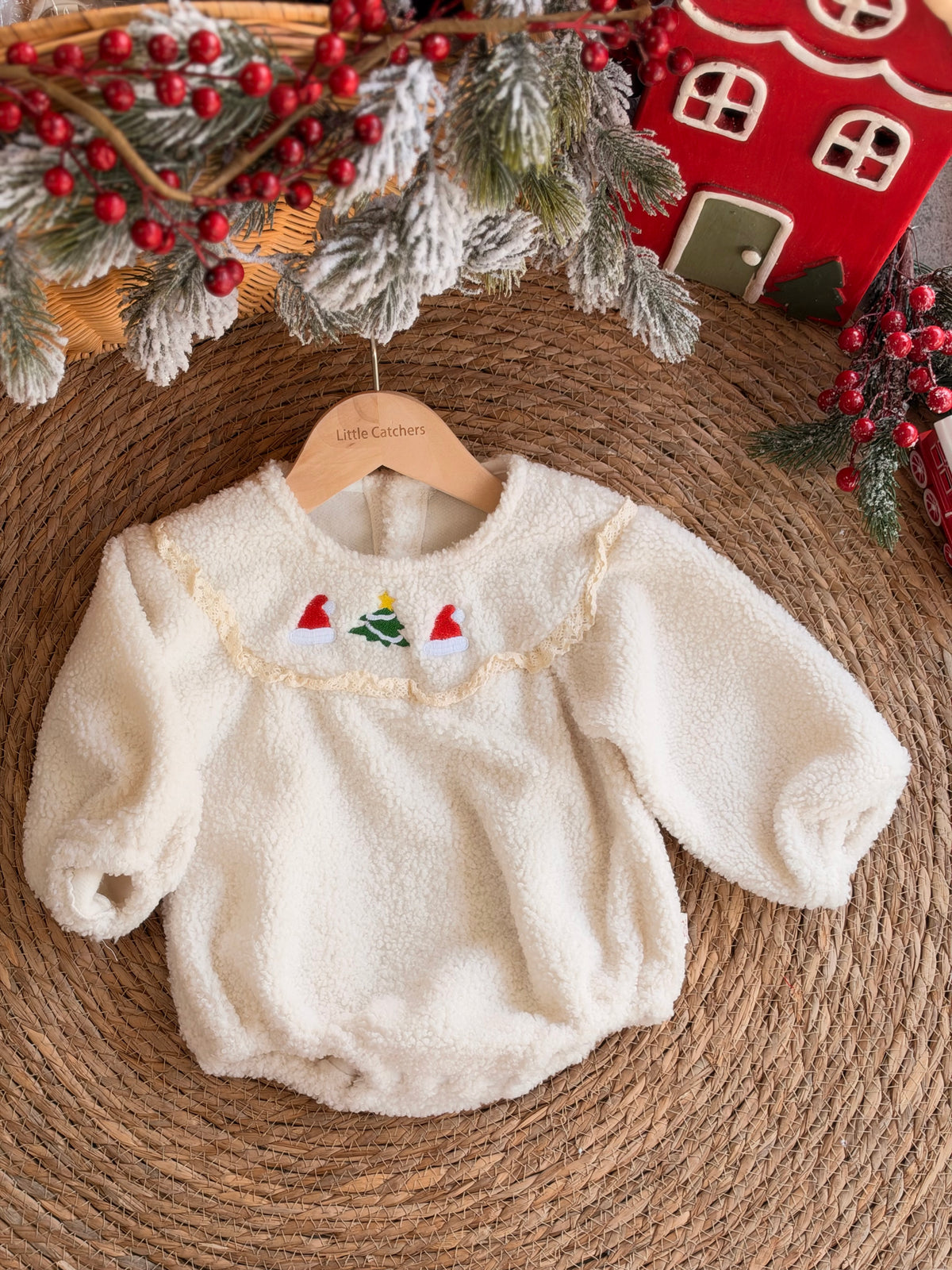 Little Christmas Tree-offwhite Knit Dress