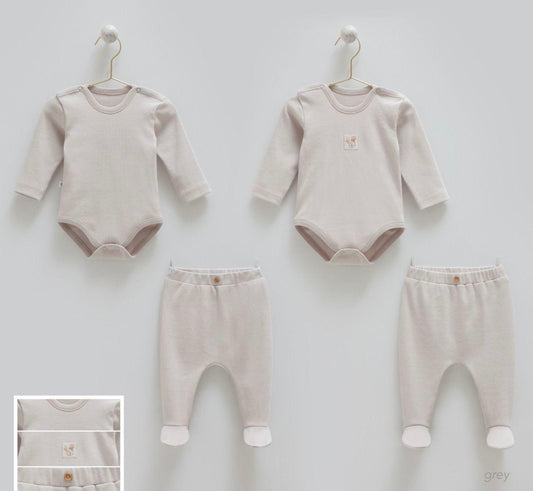 2 Basic Cotton Sets-Grey