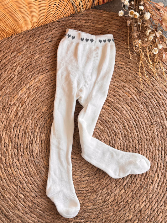 Heart Knit Baby Tights