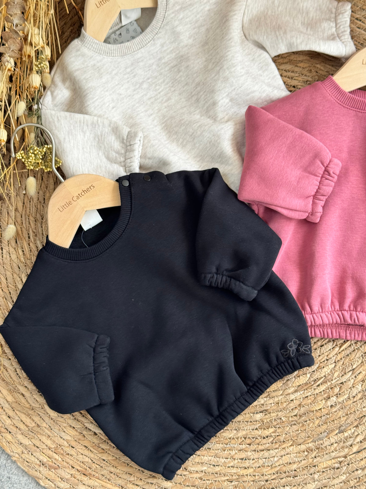 Rosy Ruffle Sweatshirts