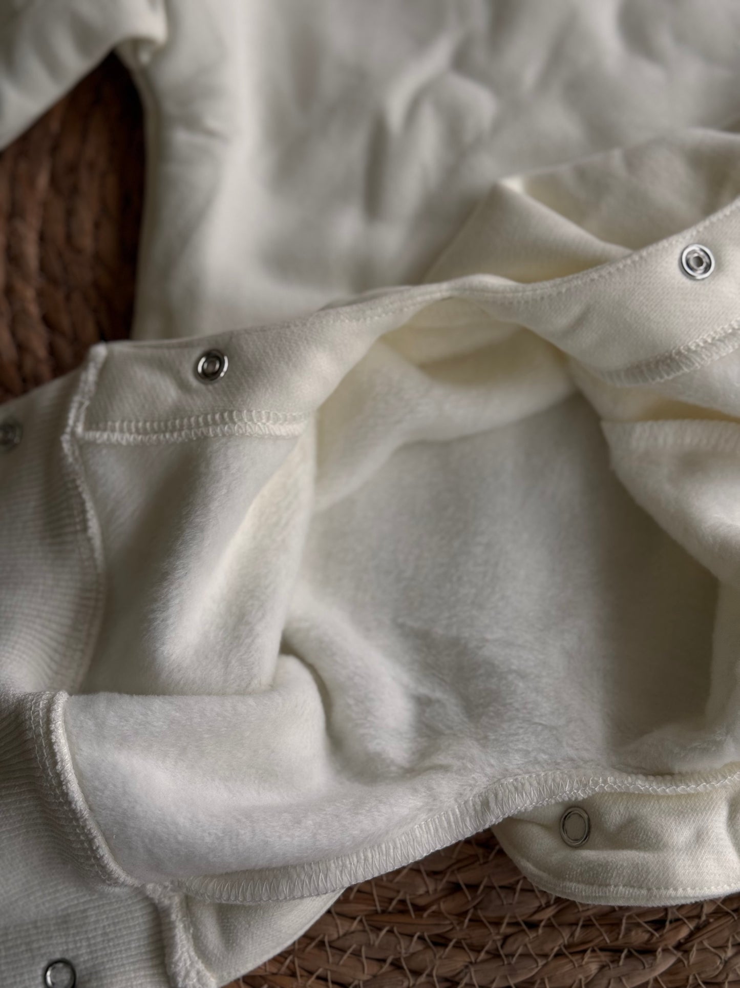 Cozy Fleeced Overall - White