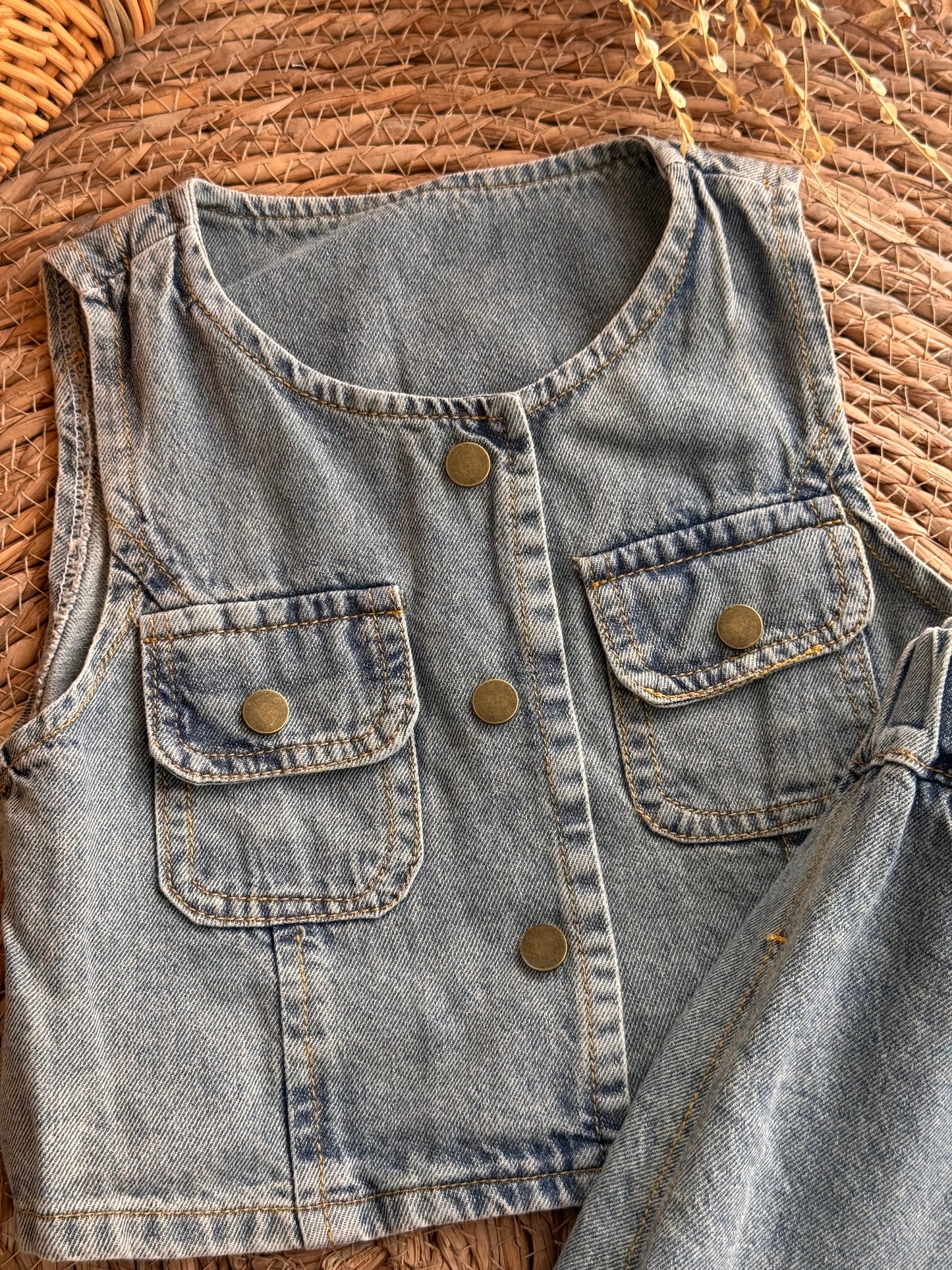 Vintage Denim Duo Set