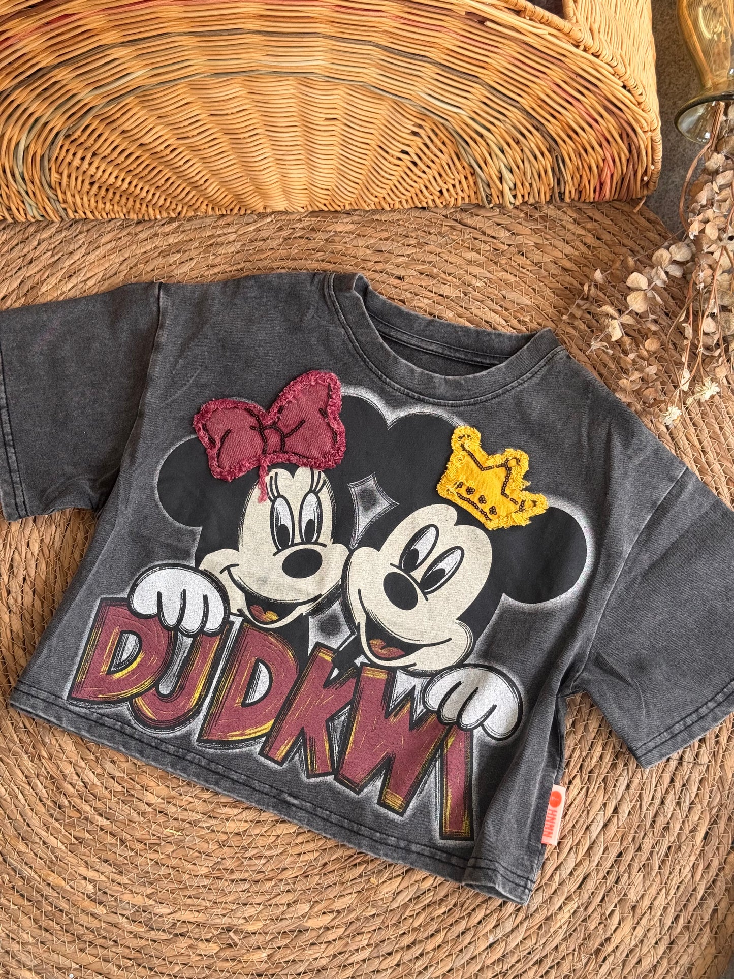 Mickey Mousse Tshirt-Grey