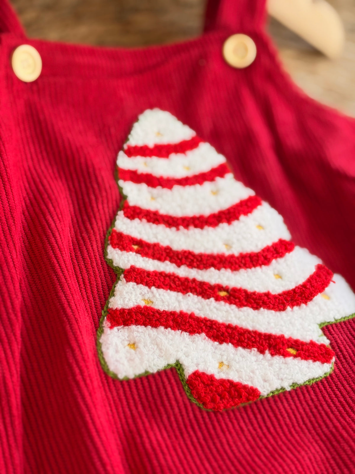 Red Christmas Tree Romper