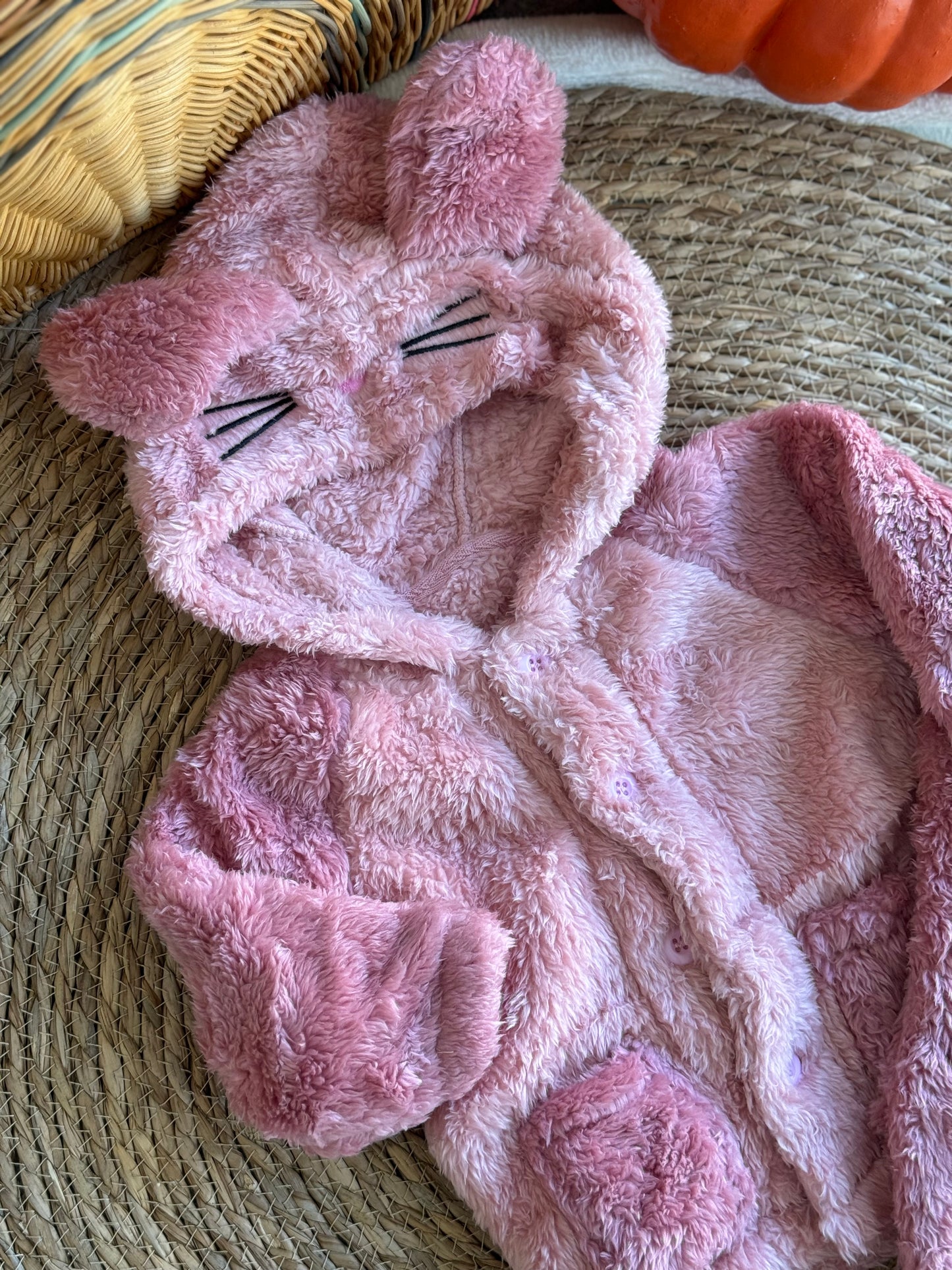 Plush Kitty Pj - Pink