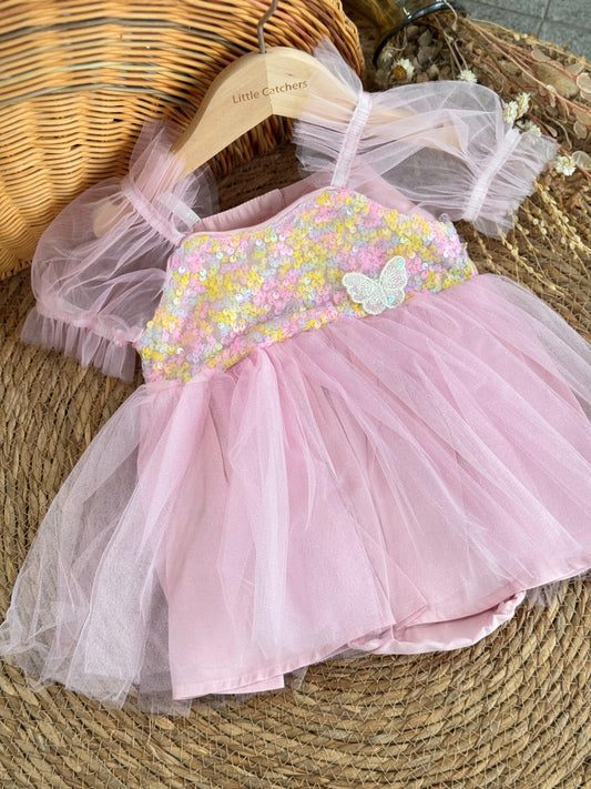 Sequin Tulle Party Dress