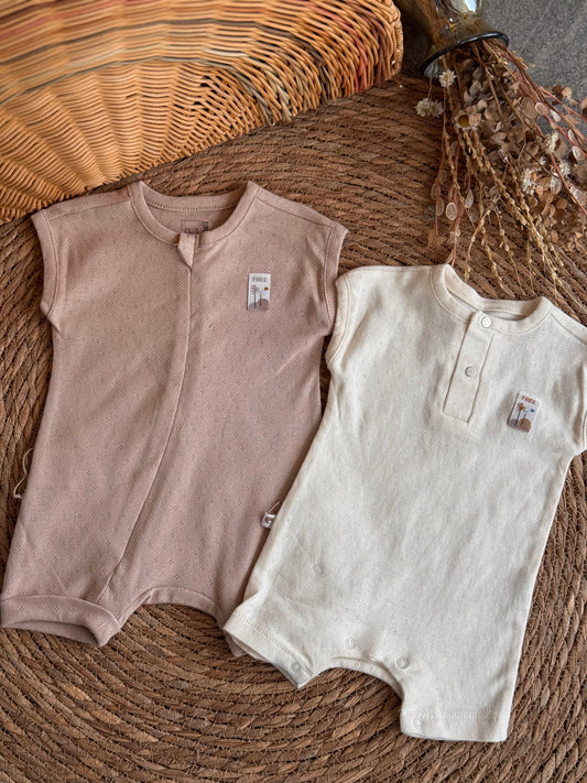 Essential Knit Henley romper