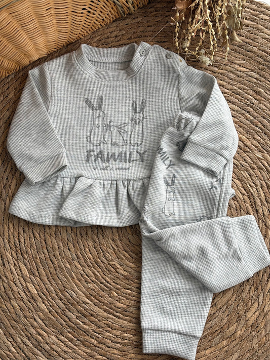 Family Cotton Set-Grey