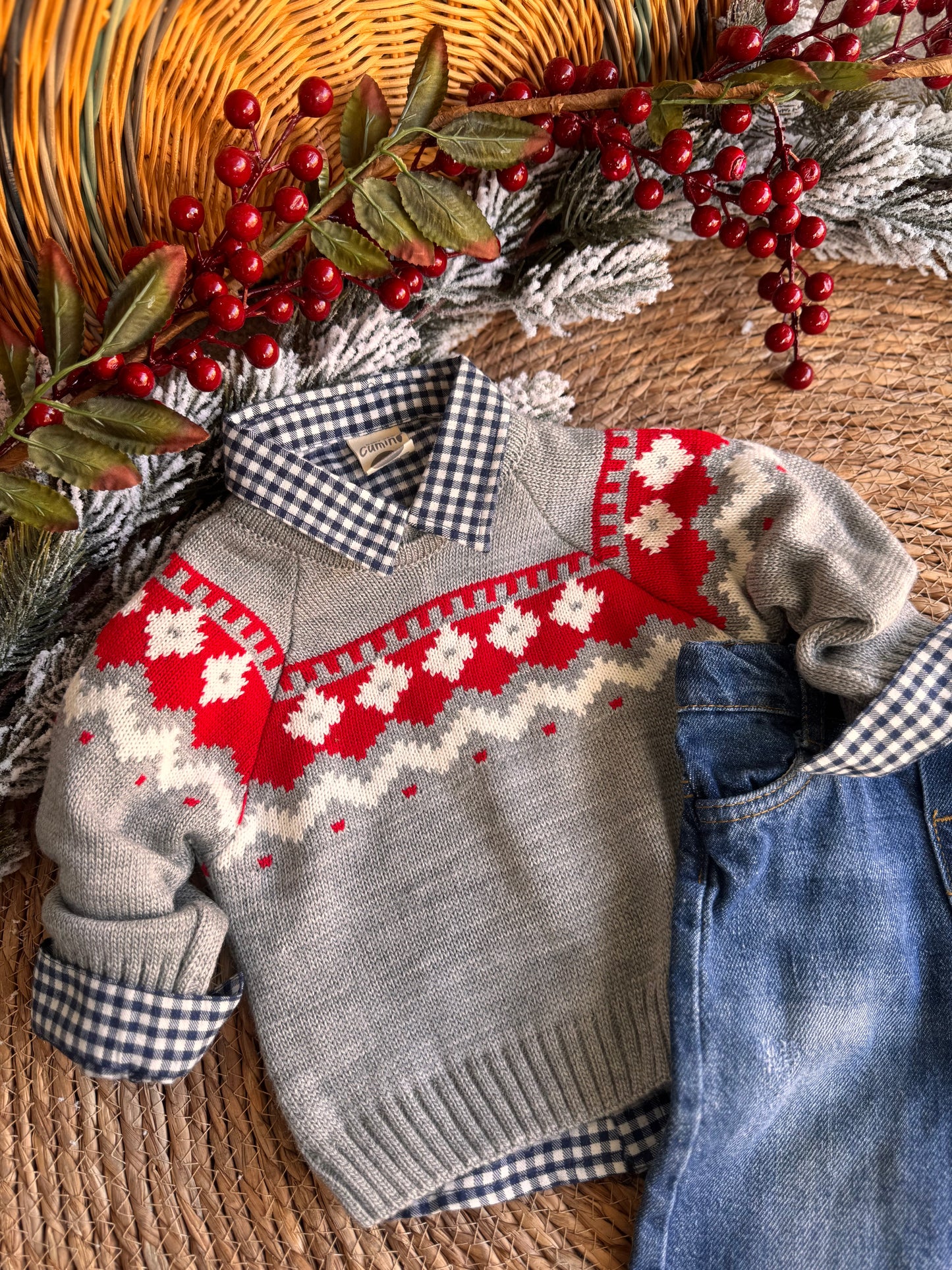 Little Christmas Knit Outfit