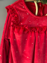 Load image into Gallery viewer, Gold Star Dress-Red
