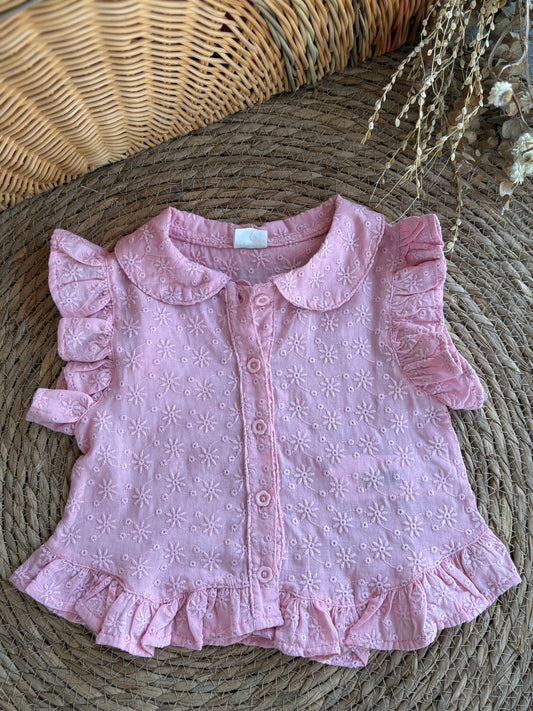 Daisy Lace Flutter Top
