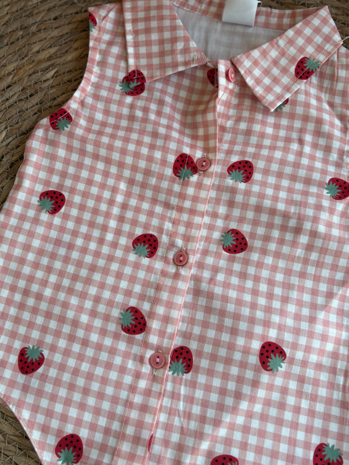 Pink Strawberry Knot Shirt