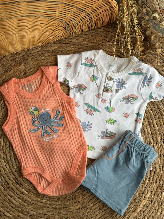 Octopus set of 3pcs