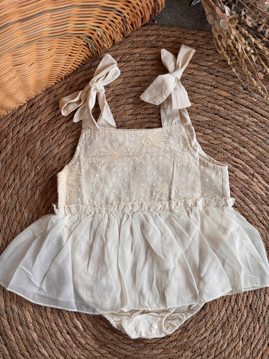 Meadow Romper-Offwhite