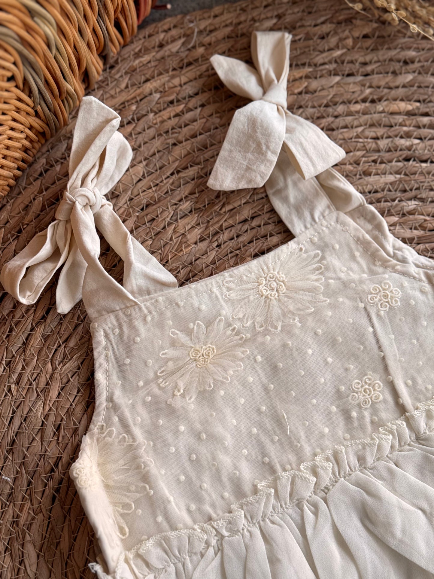 Meadow Romper-Offwhite