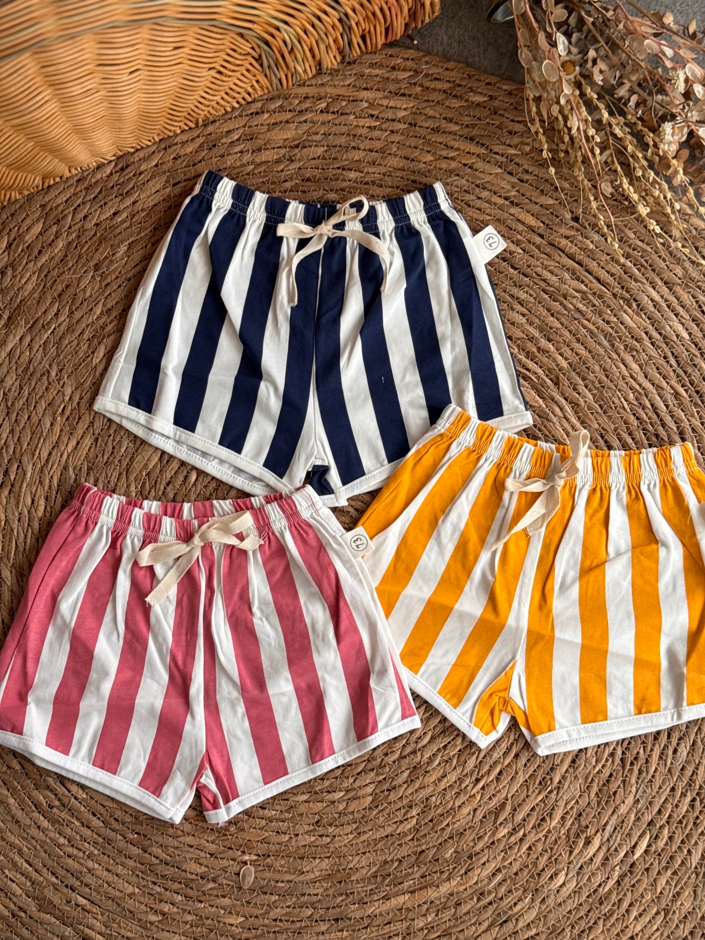 Striped Cotton Short