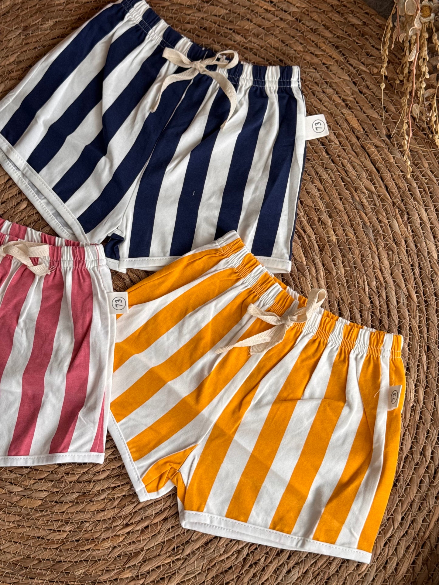 Striped Cotton Short
