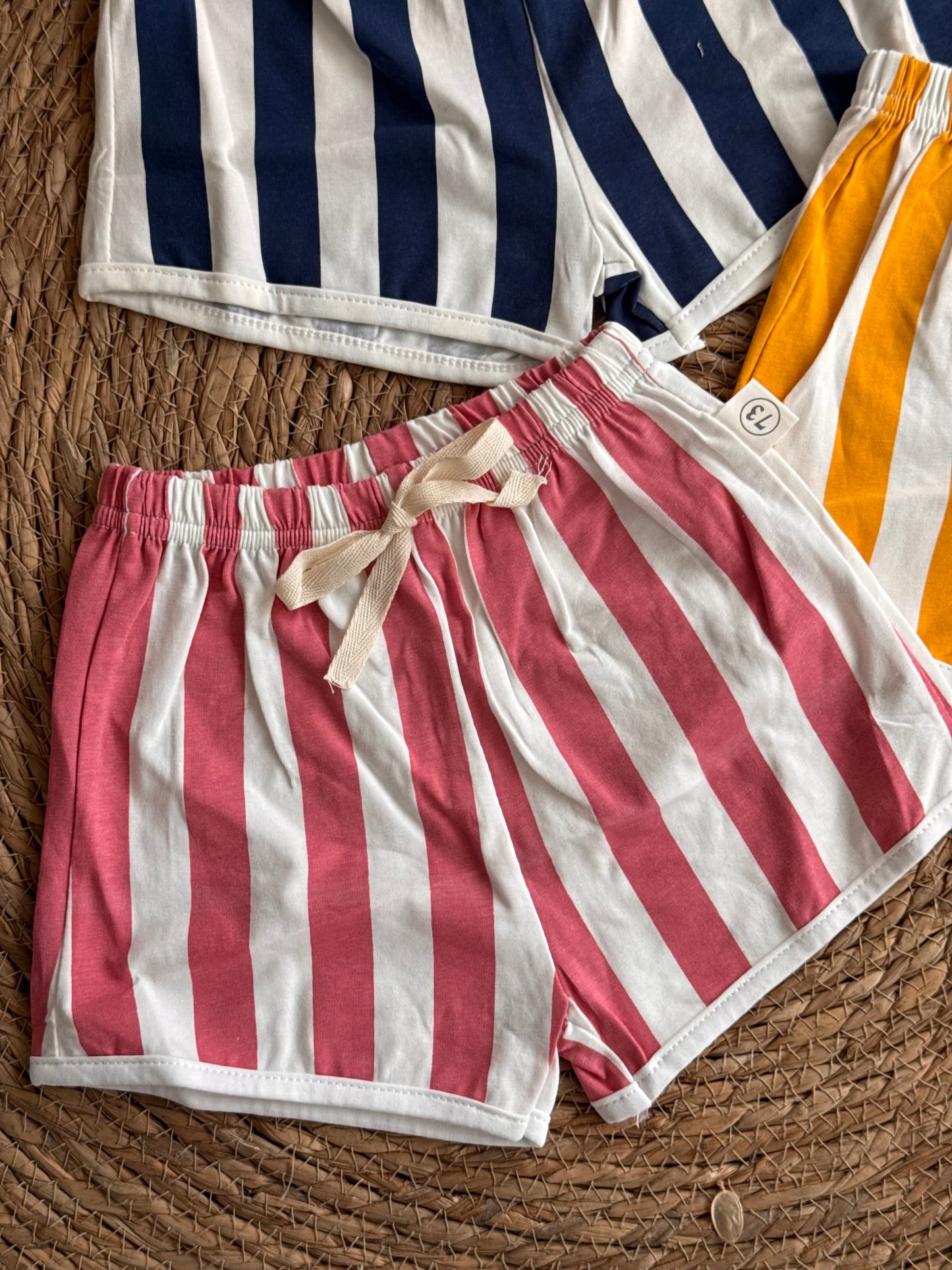 Striped Cotton Short