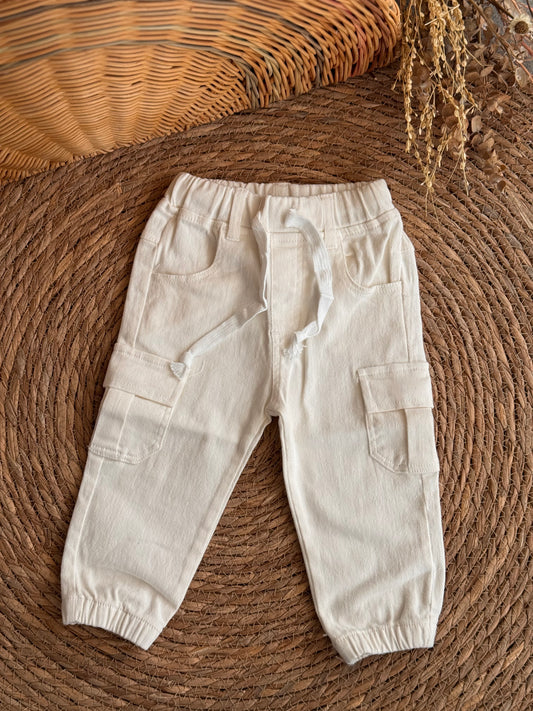 White Cargo Pants