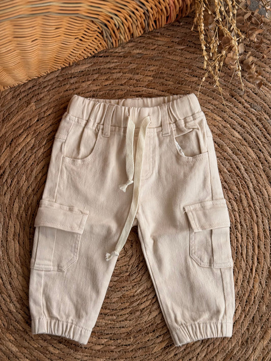 Beige cargo pants