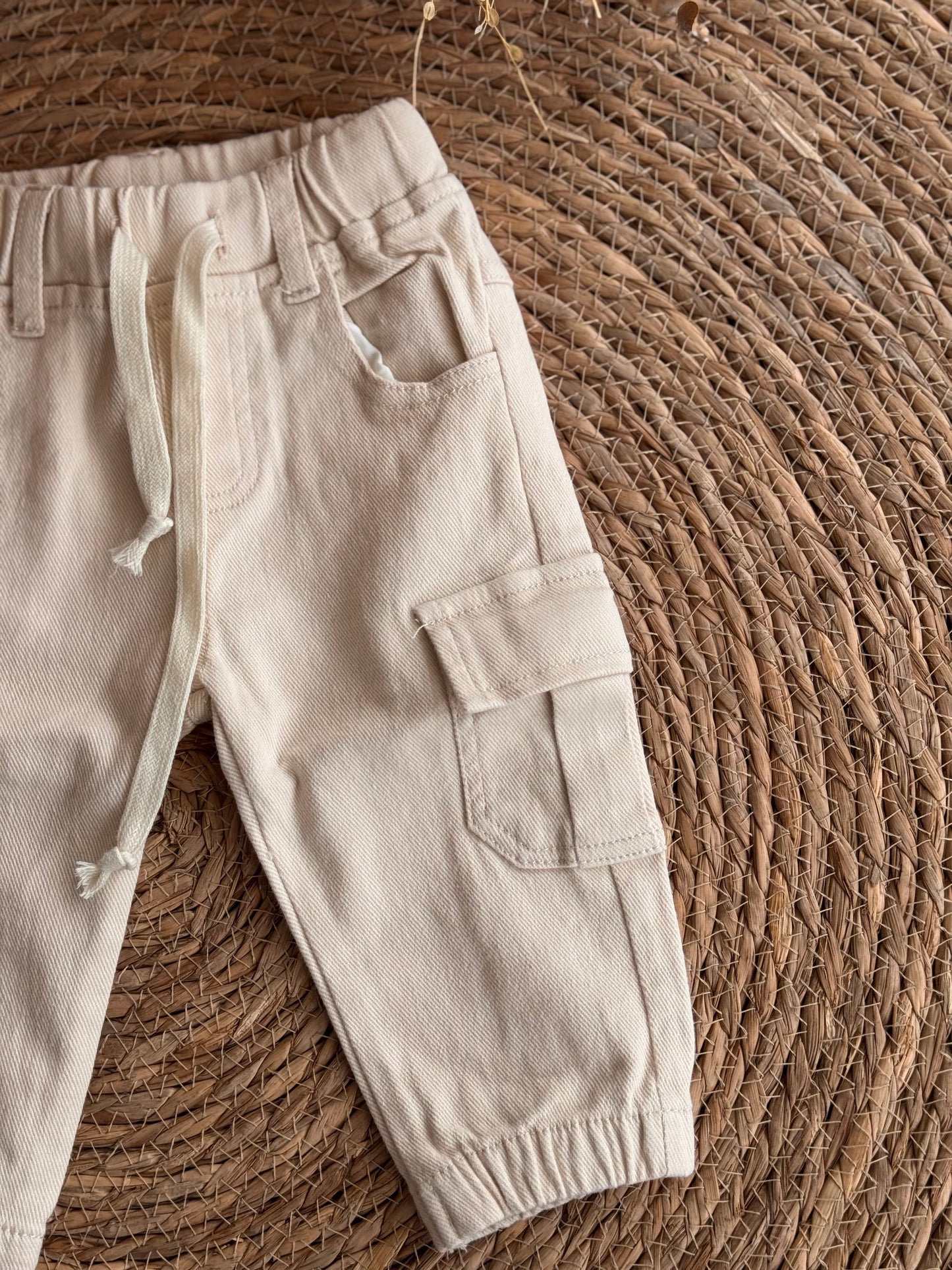 Beige cargo pants