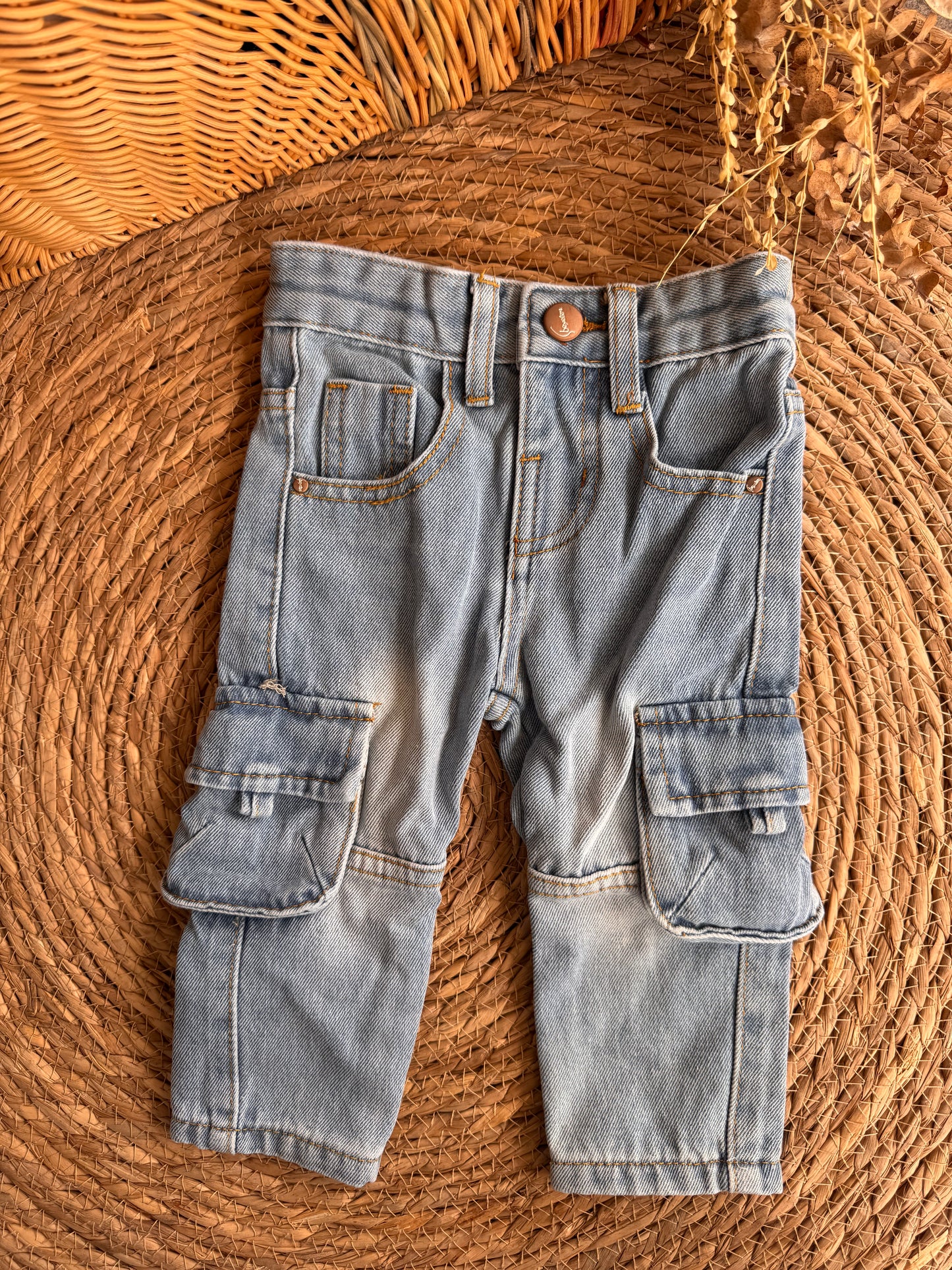 Cargo Denim Pants