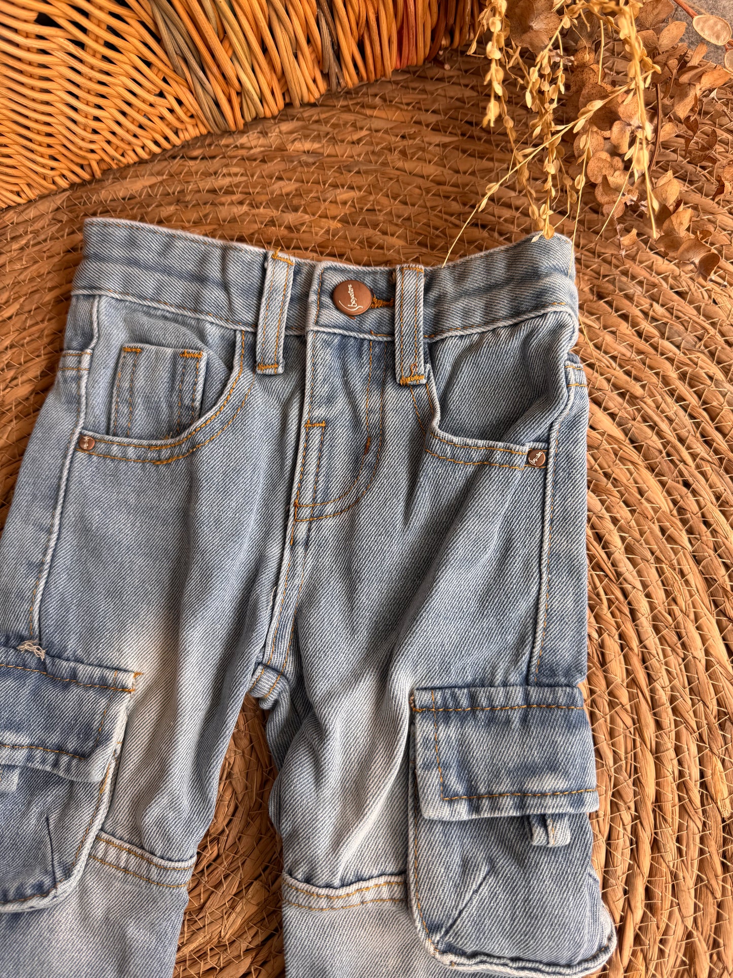 Cargo Denim Pants
