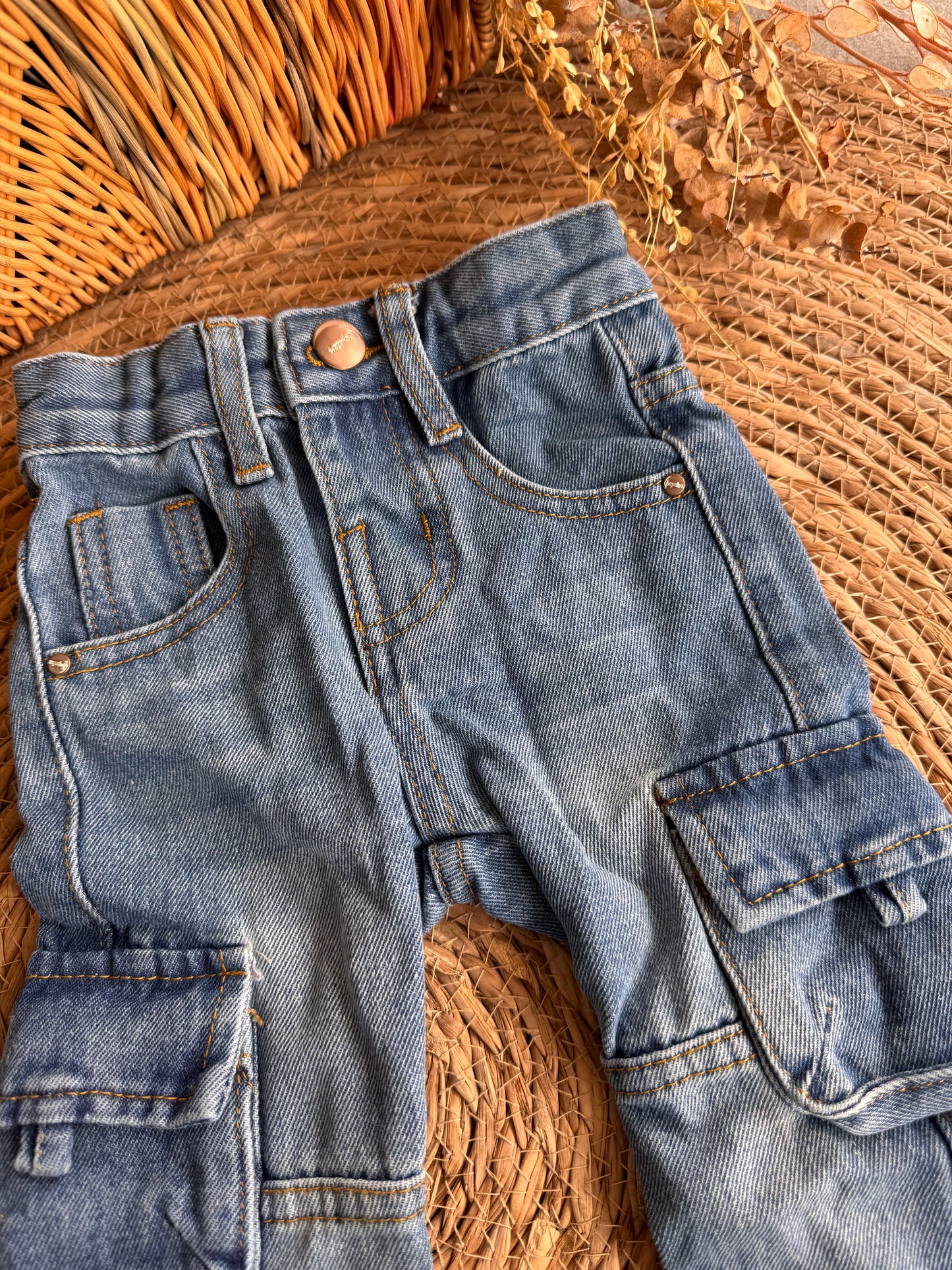 Cargo Denim Pants