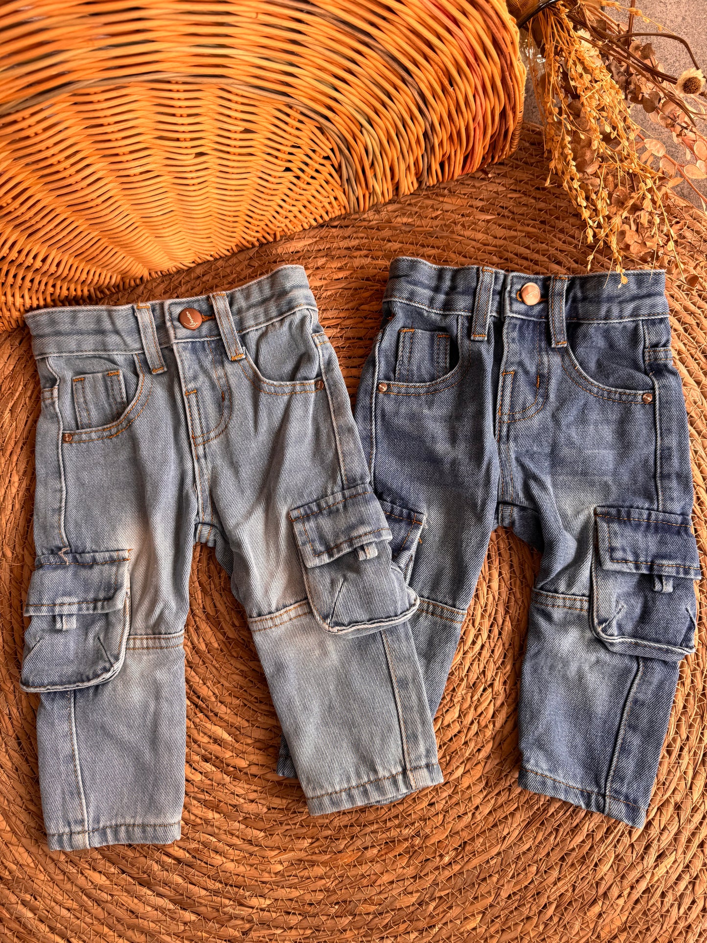 Cargo Denim Pants