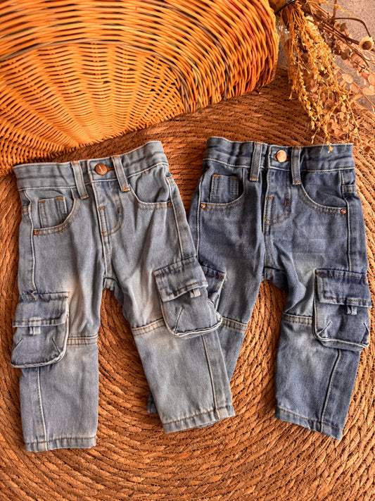 Cargo Denim Pants