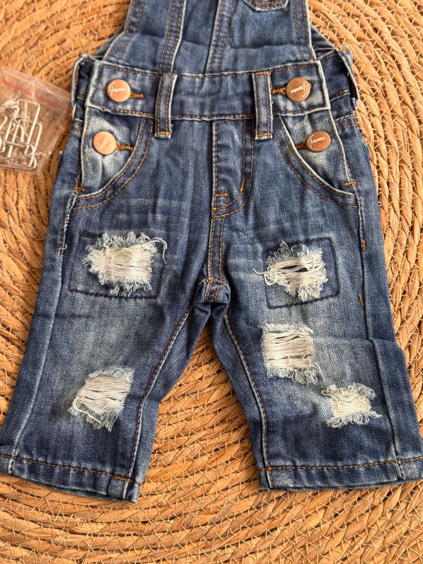 Wild & Free Distressed Denim Overalls